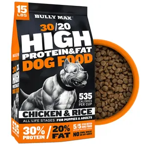 Bully Max 30/20 High Protein Dog Food 15 lbs. - Chicken