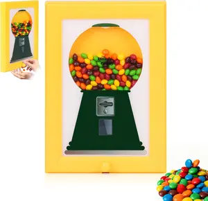 Candy Storage And Dispenser, The Perfect Holiday Gift Candy Distribution Frame, Can Be Hung On The Wall, Equipped With A Candy Distribution Function, Easy To Obtain Candy, Multi-Functional Photo Frame