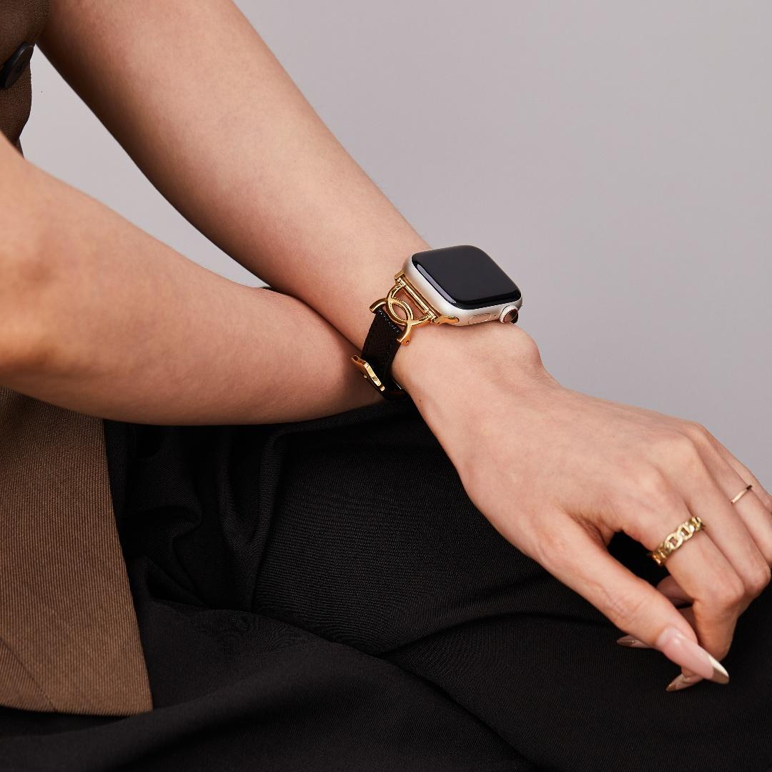 MISSAIR Leather Band Compatible with Apple Watch Series 11-1 SE Ultra - Slim, Stylish, Everyday Replacement Strap Elegant Design Wristband for Women