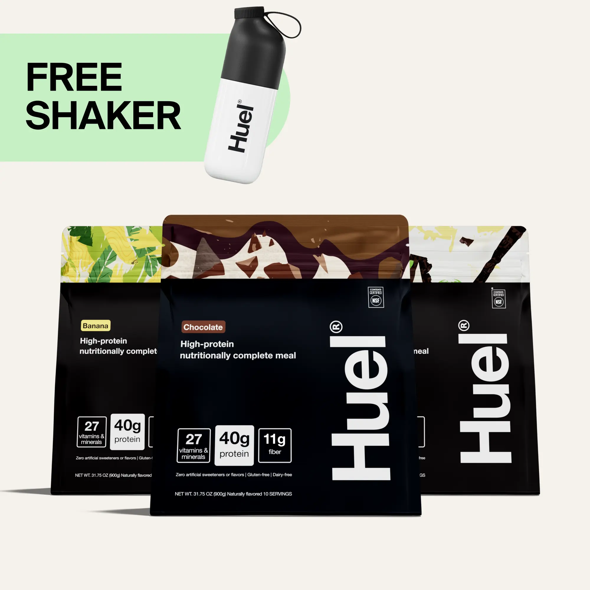 Huel Black Edition Powder | 10-Serve High-Protein Meal Powder | 27 Vitamins & Minerals | 40g Protein | Up to 11g fiber | Plant-Based, Low Sugar, Vegan Protein Blend