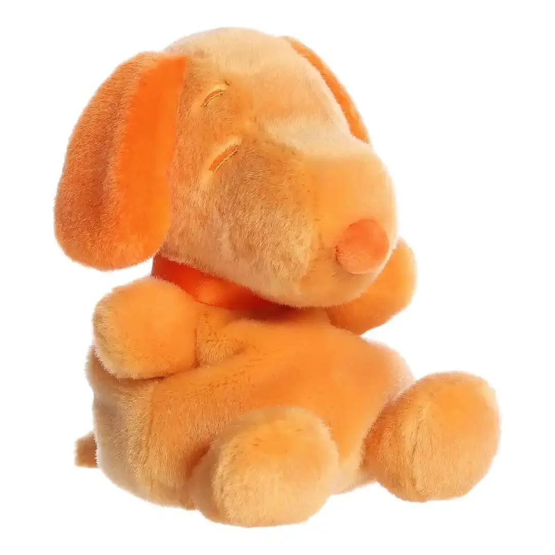 Aurora Palm Pals Peanuts Snoopy Orange Color Collection 5" Soft Plush Stuffed Animal, Unisex Collectibles, Kids' Gift, Party
