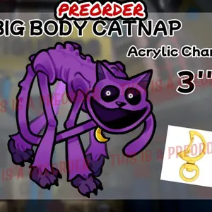 PREORDER // PoppyPlaytime Catnap Keychain // Custom Acrylic Keychain // Cat Nap