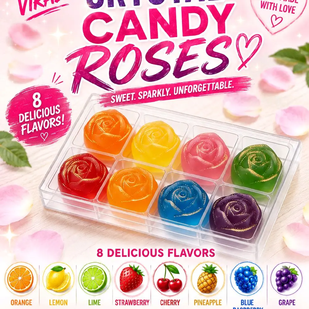 Crystal Candy Gem, Premium Natural Sweet Hard Fruit-Flavored Confectionery (Grape, Lemon), Ideal for Party Snacks & Holiday Treats
