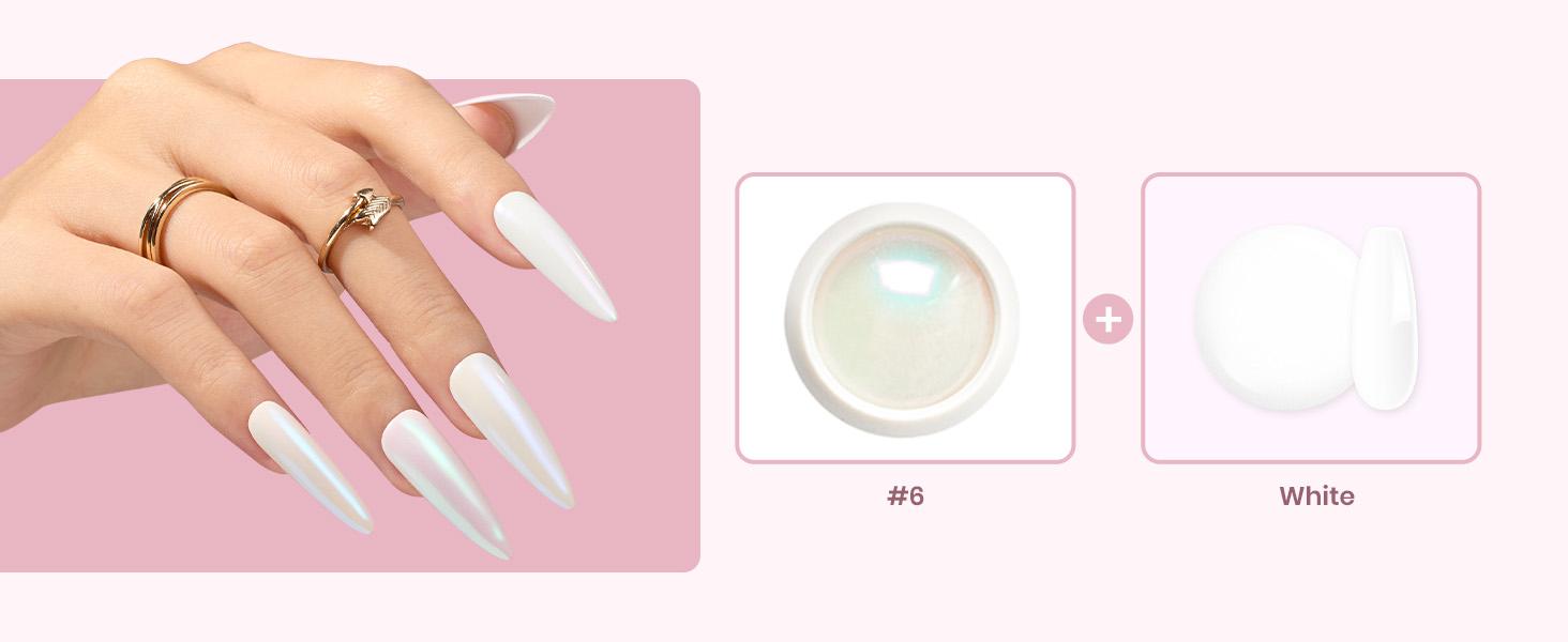 Beetles Chrome Nail Powder - Pearlscent Mirror Effect Metallic Holographic Aurora Iridescent Glitter Gold Silver Pearlescent Manicure Nail Art Decoration Glitter Gifts Beauty Products mothersdaygift Spring Nail Summer Nail Vacation Nail #SummerVibes
