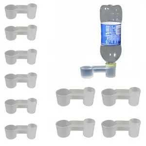 【Summervibes】10-Pack Bird Drinker Feeder – Soda Bottle Compatible, Dual-Function Water & Feed Dispenser for Chickens, Pigeons & All Birds