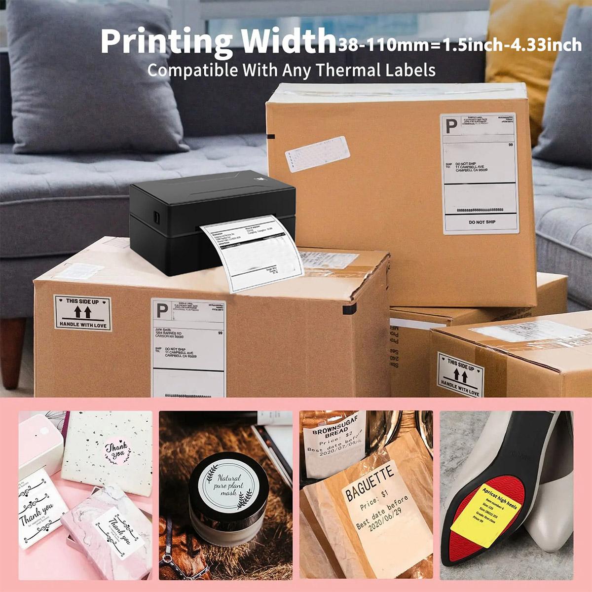 2 Inch Round Thermal Sticker Labels(50mm)- 150 Sheets/Roll, Self-Adhesive Direct Thermal label Paper For P50/M110/M220/D100/D200/X4 Printers, Circle Stickers For Reatil Thank You Tags, Food Jars & Gift Packaging