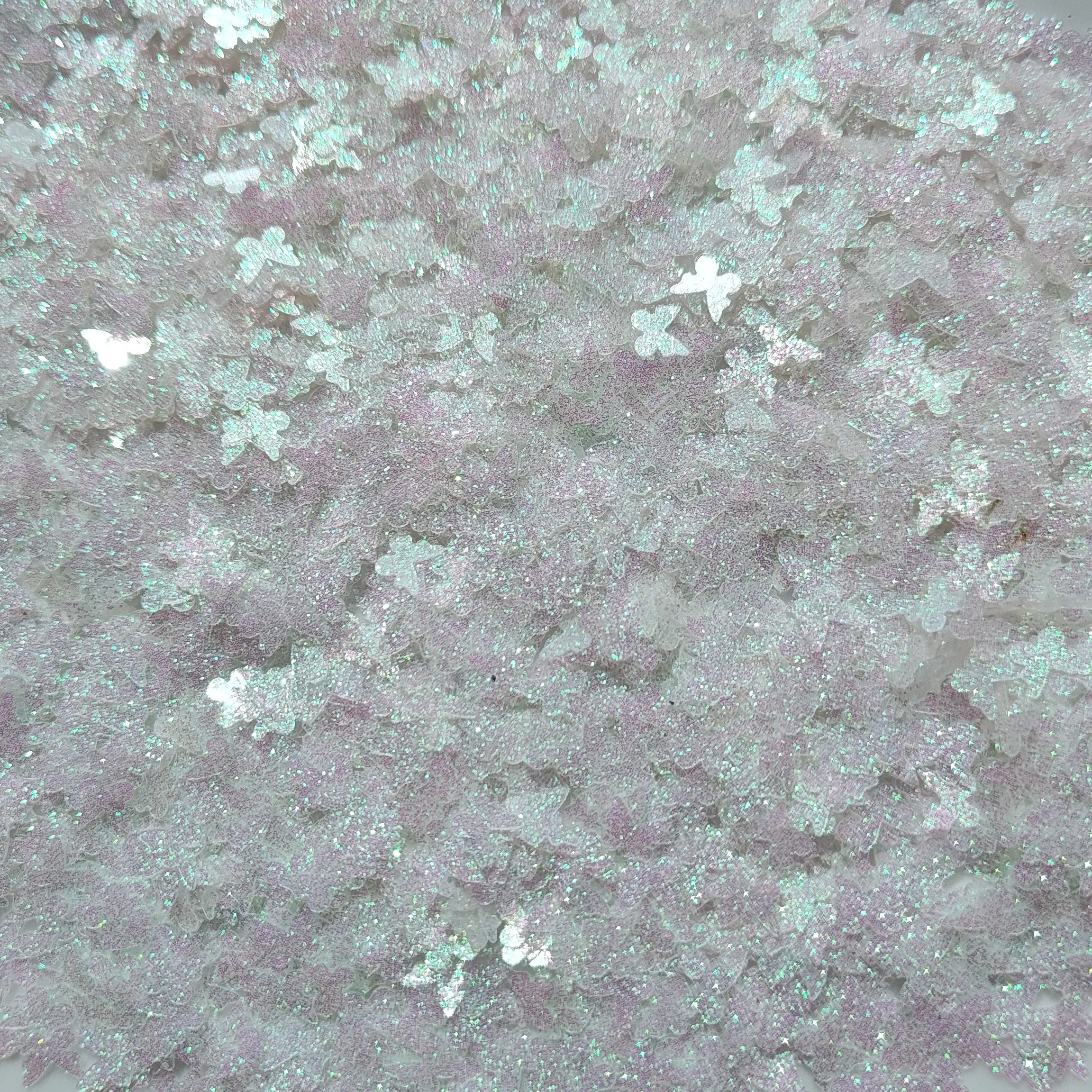 Glittered butterfly shaped glitter 1pc- pick your color!