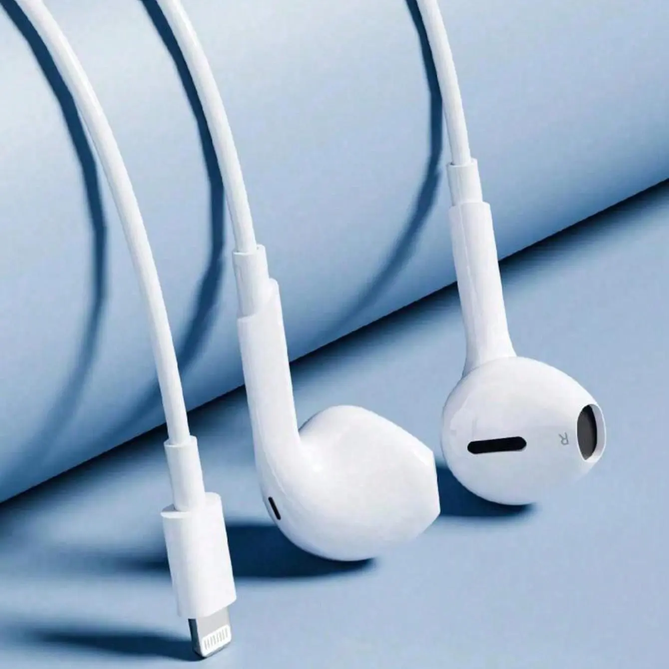 Lightning Wired In-Ear IEM Earphones, HiFi Stereo Audio Earbuds for Apple, Hi-Fi Stereo Sound with Mic and Volume Control, Compatible with iPhone and iPad; Includes USB-C Jack Adapters for Android Compatibility In Ear Headphones