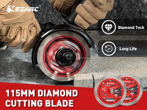 EZARC 4.5/5/7 in. Turbo Diamond Blade for for Fast Cutting Porcelain Ceramic Granite Marble Brick (2-Pack) cuttingdisc Tool Saw