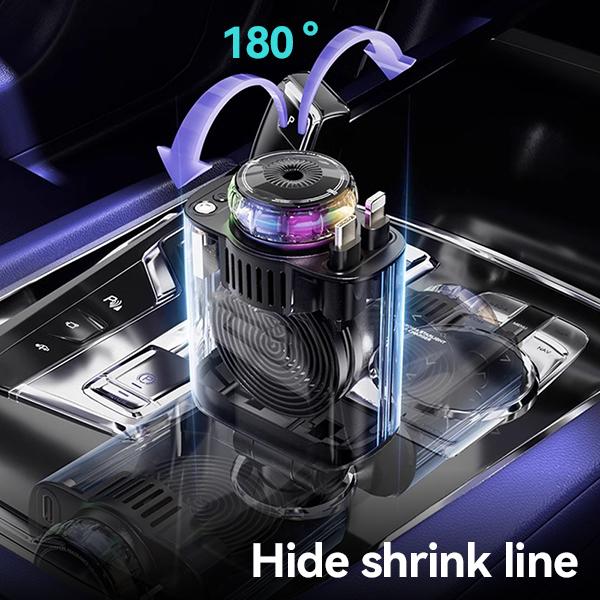 Smart Portable Car Air Freshener with Starlight Diffuser ,Intelligent Sensing & Atmosphere Lighting - Retractable Car Charger & Aromatherapy Diffuser ,Christmas Perfect Gift for Men Smart Portable Car Air Freshener with Starlight Diffuser ,Intelligent Sensing & Atmosphere Lighting - Retractable Car Charger & Aromatherapy Diffuser ,Christmas Perfect Gift for Men