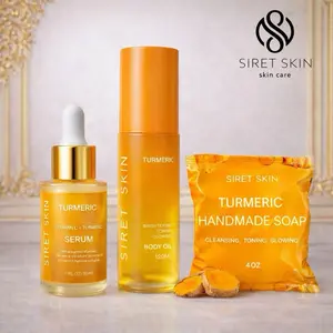 Turmeric Glow Set – Daily Care for Melanin Skin (3pcs)