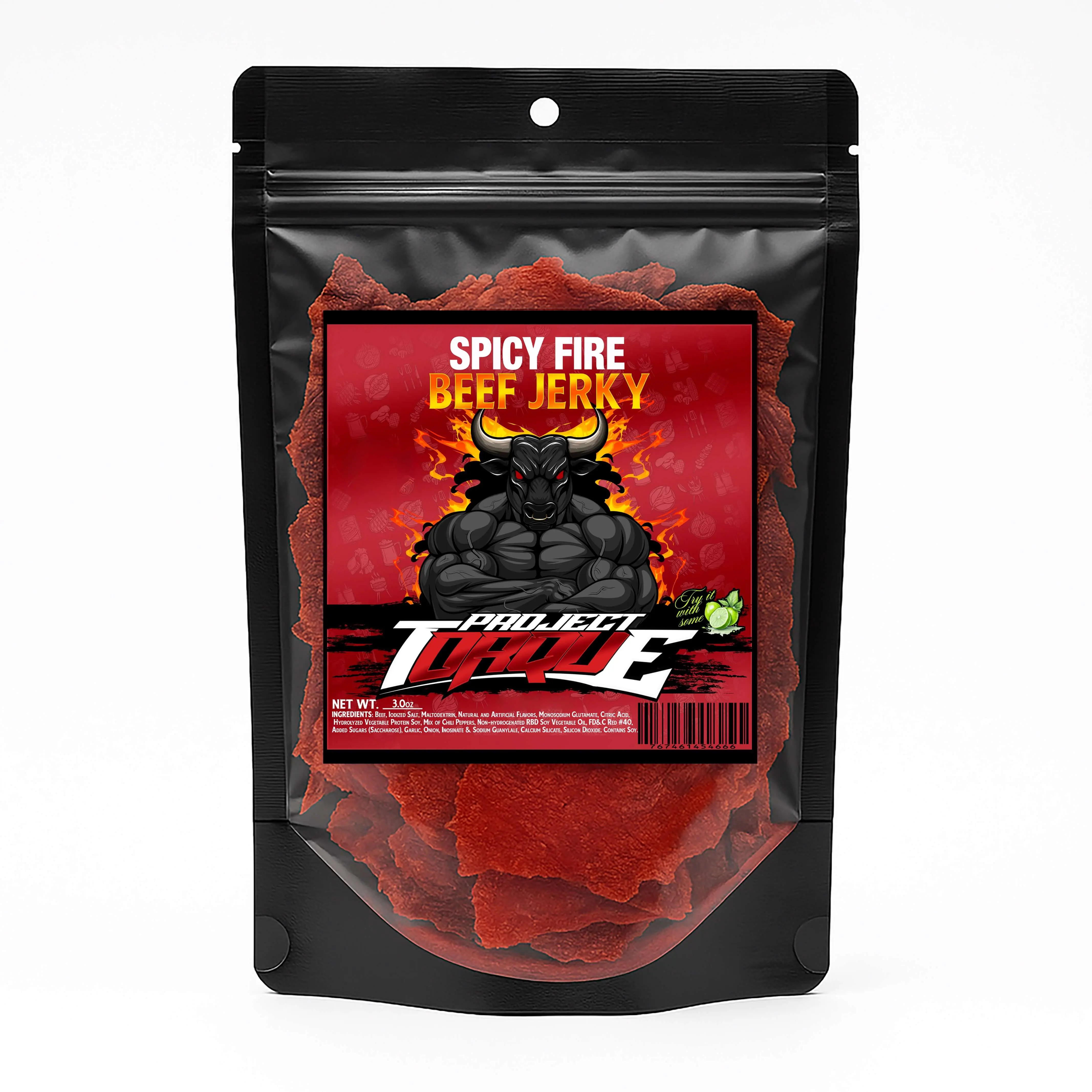 SPICY FIRE BEEF JERKY (CARNE SECA)