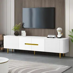 TV Stand for 65+ Inch TV, Entertainment Center TV Media Console Table, Modern TV Stand with Storage, TV Console Cabinet Furniture for Living Room