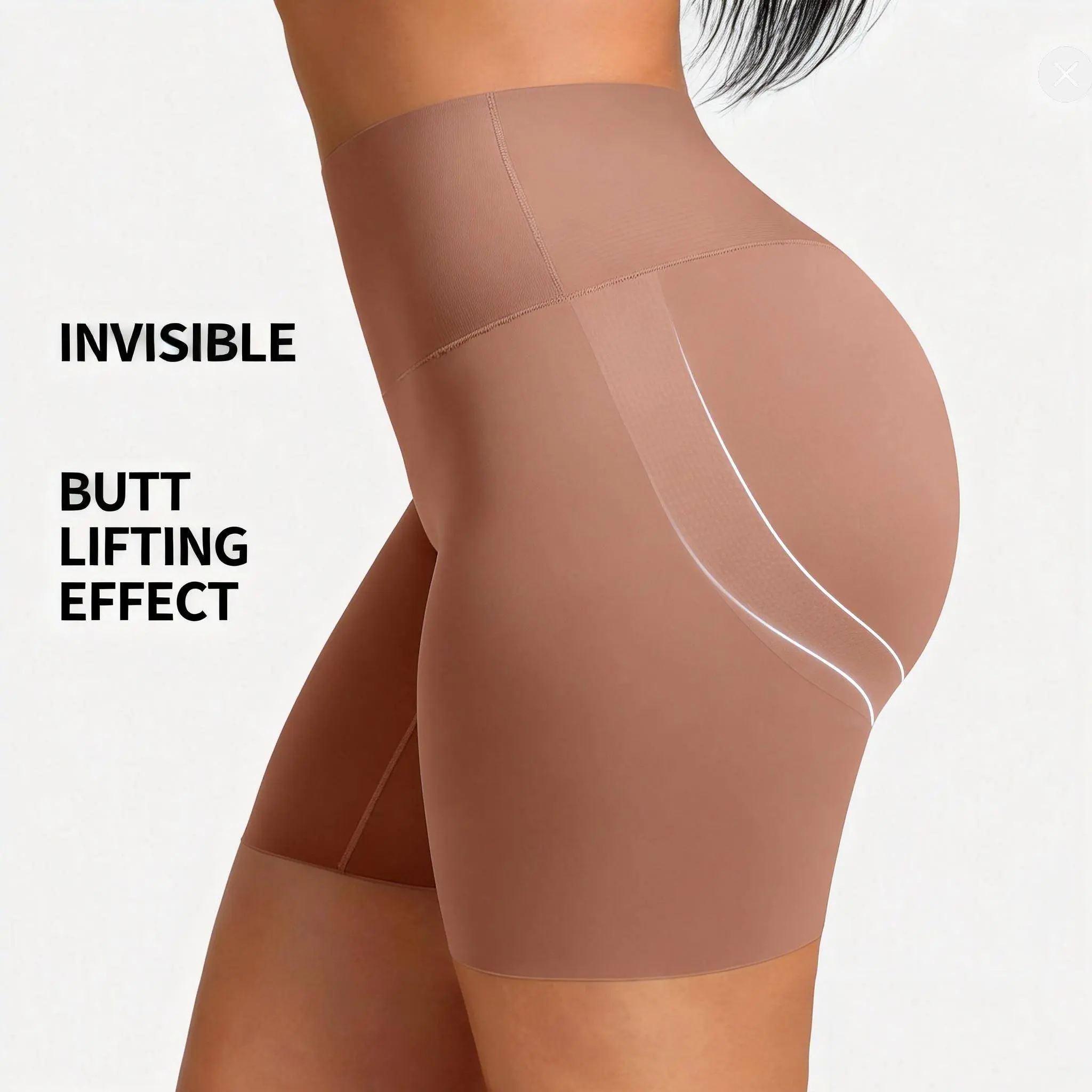 FeelinGirl Stay-In-Place Seamless Light-Shaping Shorts - Light Butt Lifting Shapewear FeelinGirl Stay-In-Place Seamless Light-Shaping Shorts - Light Butt Lifting Shapewear