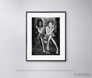 [UNFRAMED POSTER] Kate Moss and Naomi Campbell New York City, 1994, super model Vintage - High Quality Print