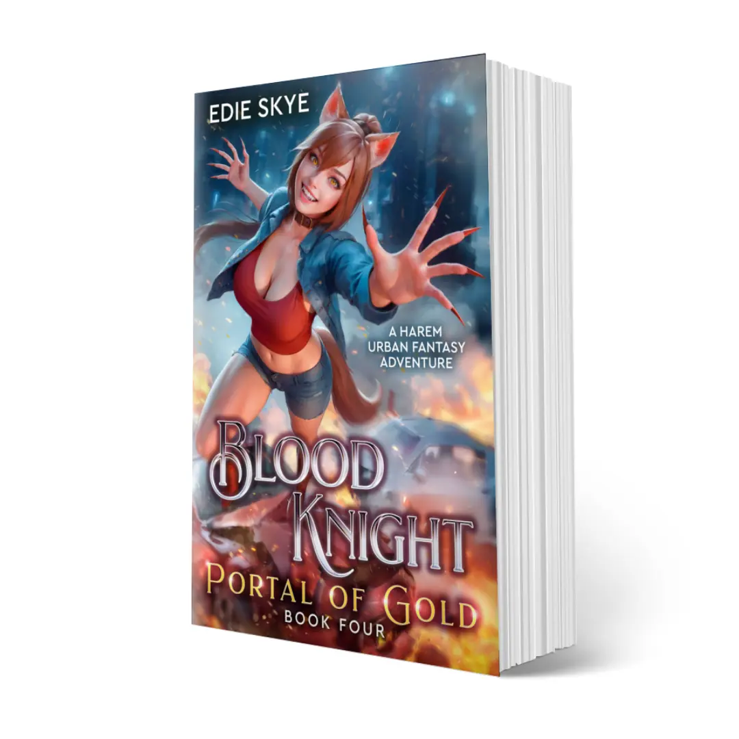 Blood Knight: Portal of Gold (Blood Knight #4) Signed Paperback - Harem Urban Fantasy Adventure Romance for Men