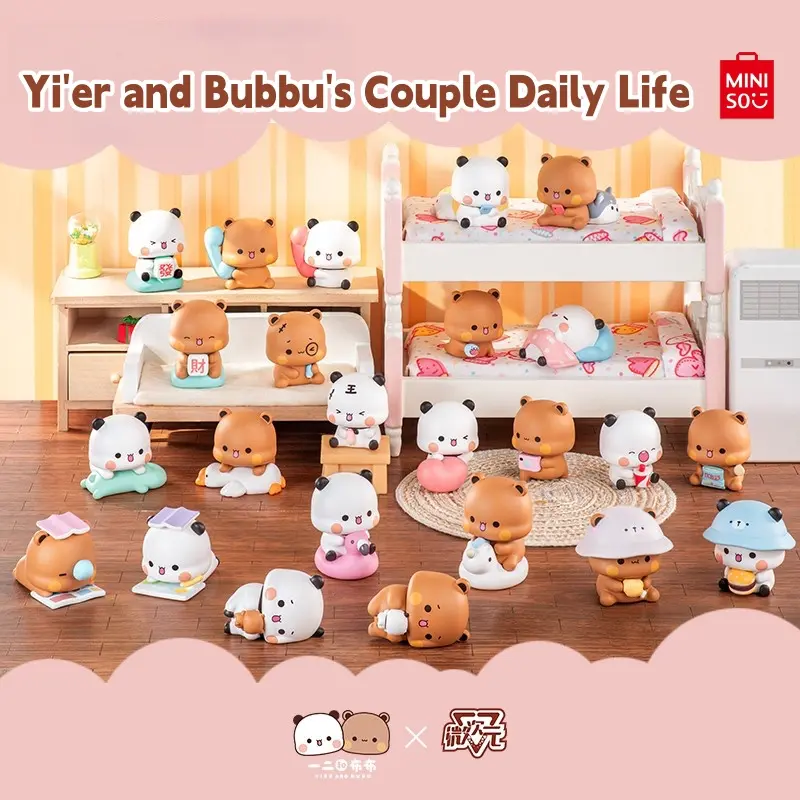 Yier&Bubu Couple Daily Scene Blind Box Ornament | Desk Decor Collectible | Perfect Gift for Anime Fans & Valentine’s Day | TikTok Hot Collectibles#Summervibes, Back To School