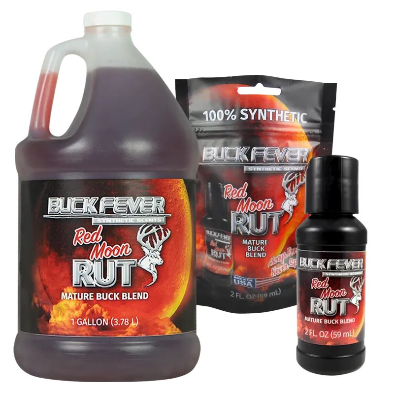 Red Moon® Synthetic Buck Scent Liquid Mature Buck Blend - Hunting Drag Scent for Red Moon® Rut, Scrapes, Post Rut & Real Scrapes Outdoor Recreation, Biologically Impacts Whitetails