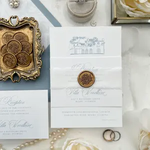 Timeless Wedding Invitations – Personalized Elegant Wedding Cards | Style 555