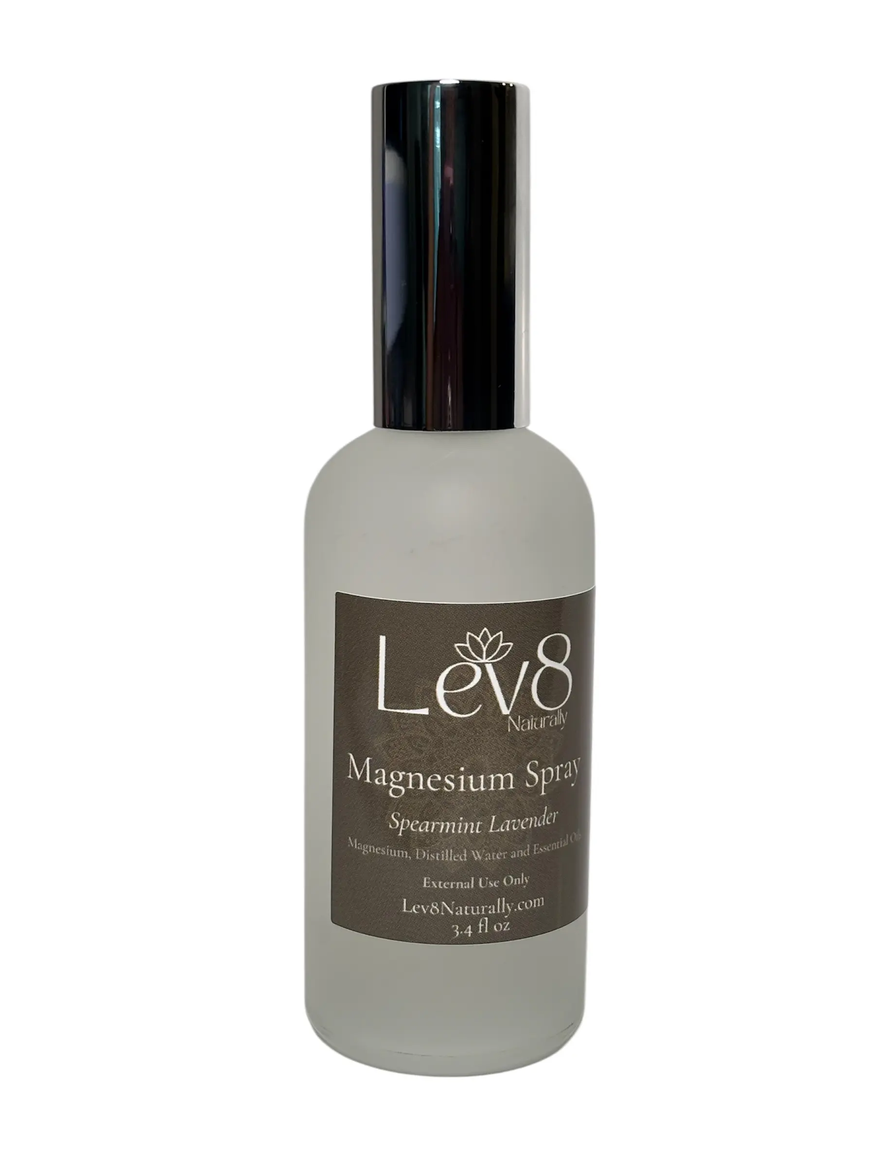 Lev8 Magnesium Spray  - Ease Muscle Cramps, Sciatic Pain, Help Sleep better and replace your Deodorant with Magnesium Body Care Oil Digestion Support Lavender Spearmint