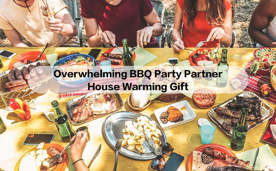 Pukomc White Electric Smokeless Indoor Grill with 5 Temp Levels, Non-Stick Surface, Removable Tray, Dishwasher Safe, Springtok Multifunction - Durable Portable Outdoor Griddle Patio Pro Griddle