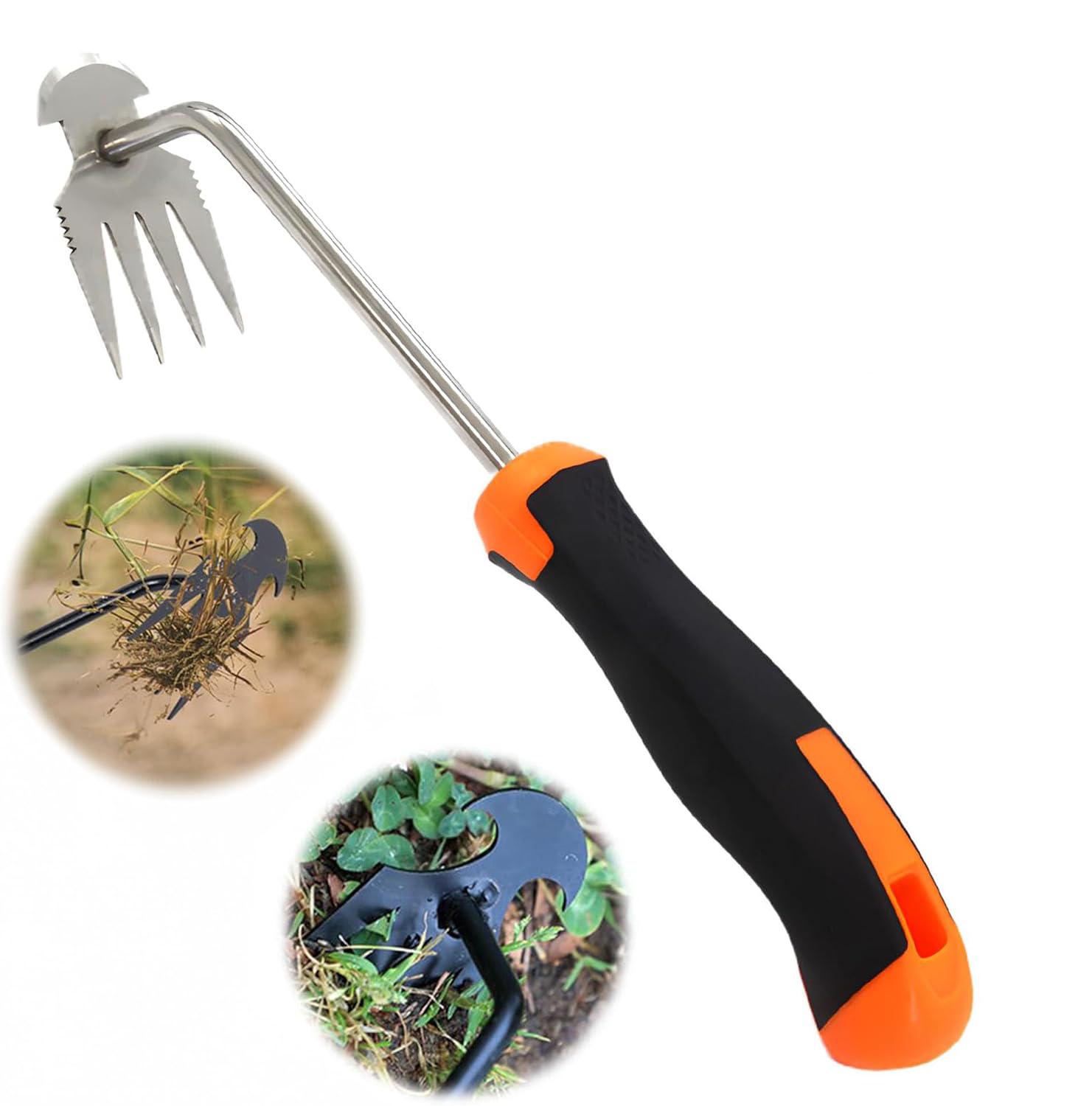 Garden Weeder Tool, Portable Garden Weeder Tool, Manganese Steel Weed Puller Tool, Hand Weeder Puller for Vegetable Gardening Backyard Farm Planting