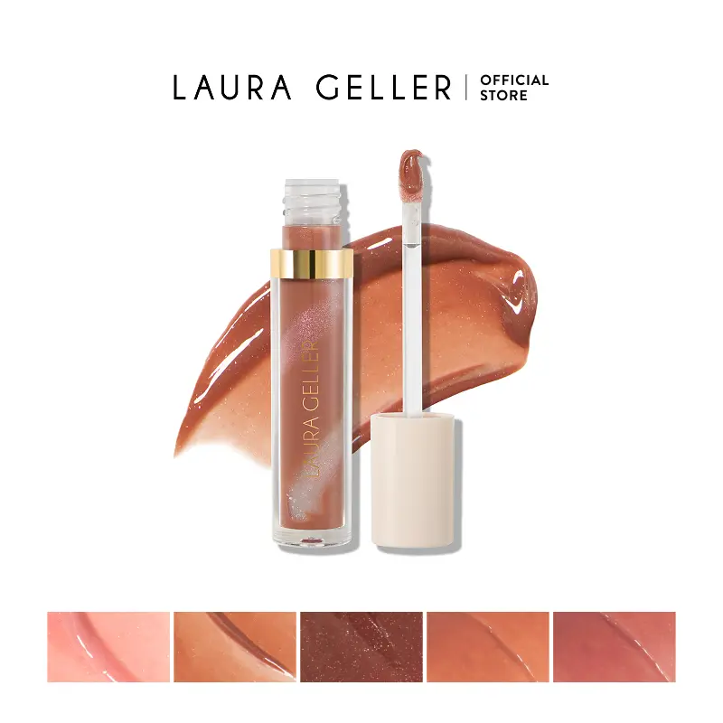Laura Geller Italian Marble Glossy Lip Tint - Marbleized Pigments with Shea Mango & Cocoa Butters for Soft Radiant Lips