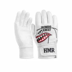 White I Bombs Away Batting Gloves