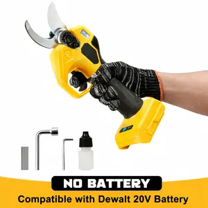 Cordless Brushless Pruning Shears Compatible with DeWalt 20V MAX Battery – Electric Garden Pruners with LCD Display, Adjustable Cut up to 1.2", Tree & Shrub Trimming (NO Battery)