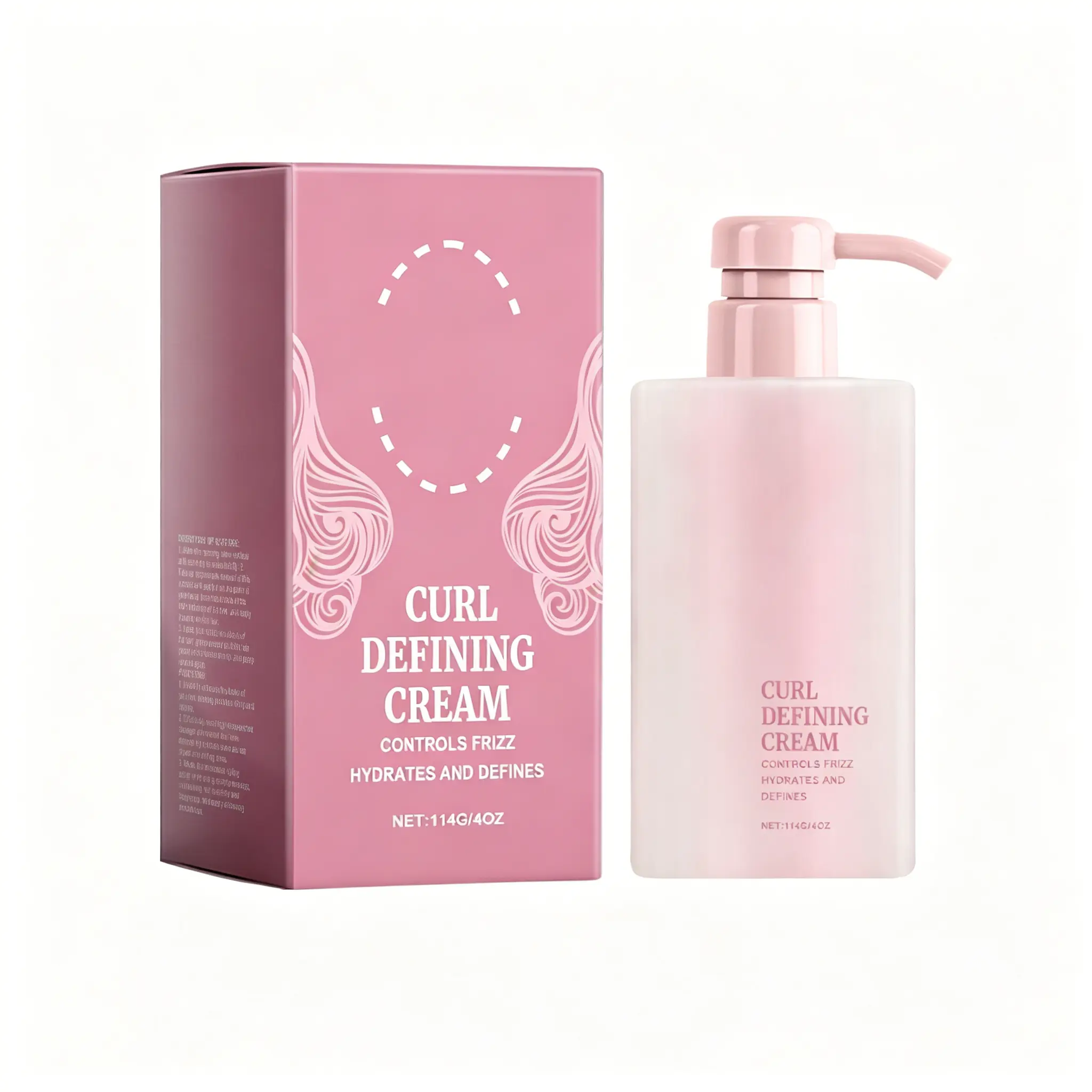 Curl Defining Cream, Hydrating Moisturizer for Frizz Control and a Smooth Finish, Daily Haircare for Soft, Bouncy Curly Hair, 114g, Curly Hair Products, Curl Cream, Natural Curls