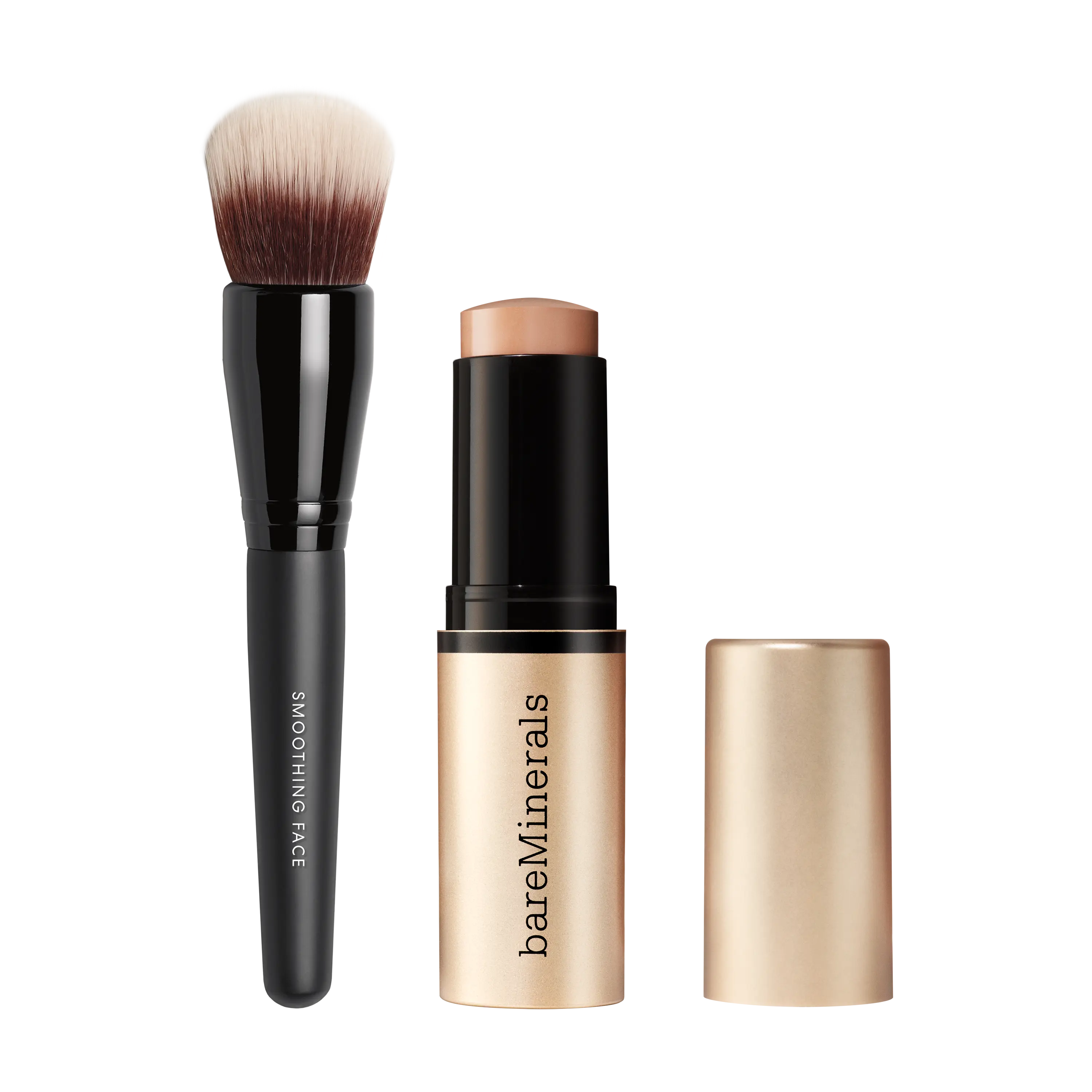 bareMinerals Complexion Rescue Luminous Skin Tint Stick and Smoothing Face Brush Bundle - Exclusive TikTokShop Kit, Lightweight  Foundation