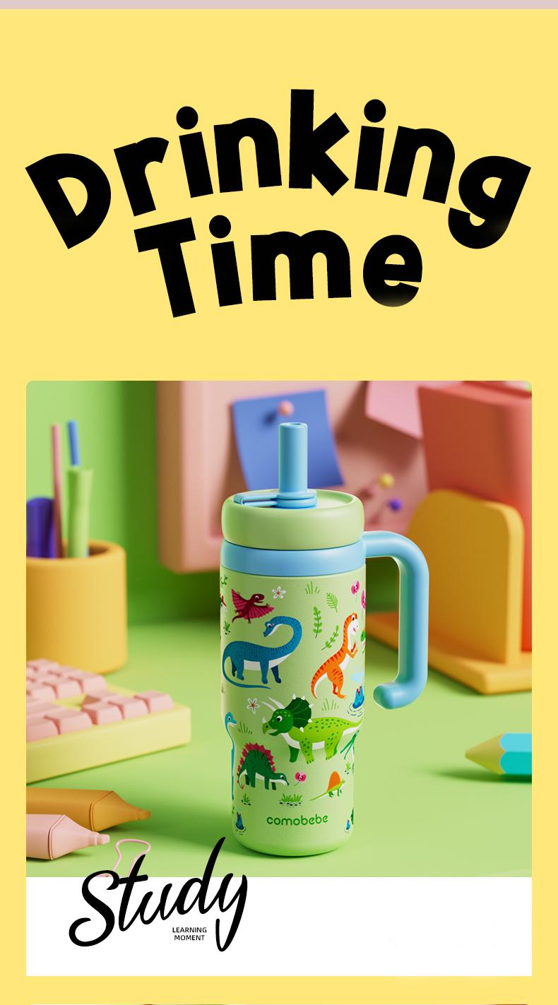 【COMOBEBE】24oz Stainless Steel Whale Fountain Tumbler – Adorable Pattern Designs, Spill-Proof, Dual Lids, Dishwasher Safe, Perfect for Kids & Adults 【COMOBEBE】24oz Stainless Steel Whale Fountain Tumbler – Adorable Pattern Designs, Spill-Proof, Dual Lids, Dishwasher Safe, Perfect for Kids & Adults