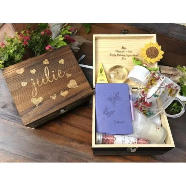 Personalized Birthday Gift Box, Encouragement Gift Basket, Present fot Women