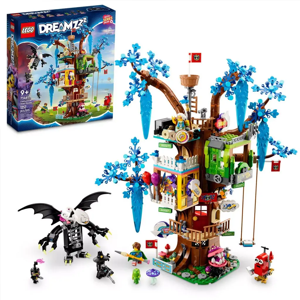 LEGO DREAMZzzz Fantastical Tree House Building Set (71461) - DIY Building Model, Assembly Blocks Set, Buildable Model Kit Figures with Party Mode, Gift Ideas for Kids, Creative Interlocking Brick Kit