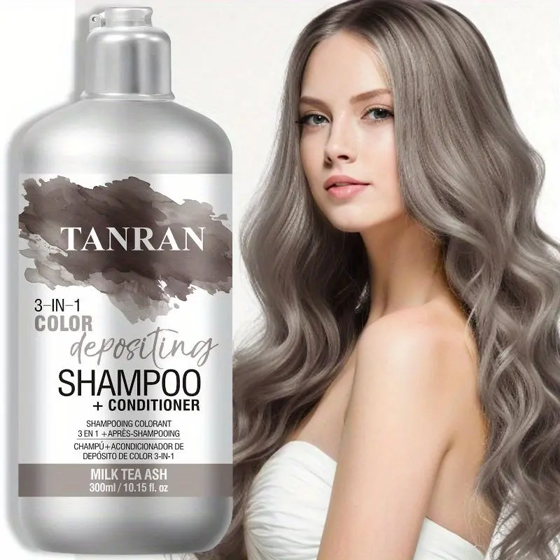 3-in-1 Hair Dye Shampoo, 1pc Color Depositing Conditioner Shampoo, Gentle Cleansing Hair Care Product for Daily Use, Conditioning Hydrate Shine, Hydrating Shampoo, Haircare Product