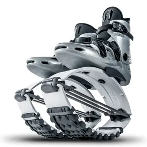 Kangoo Jumps through JumpBoots fit boots for rebounding exercise: White Black XR3se Rebound Boots