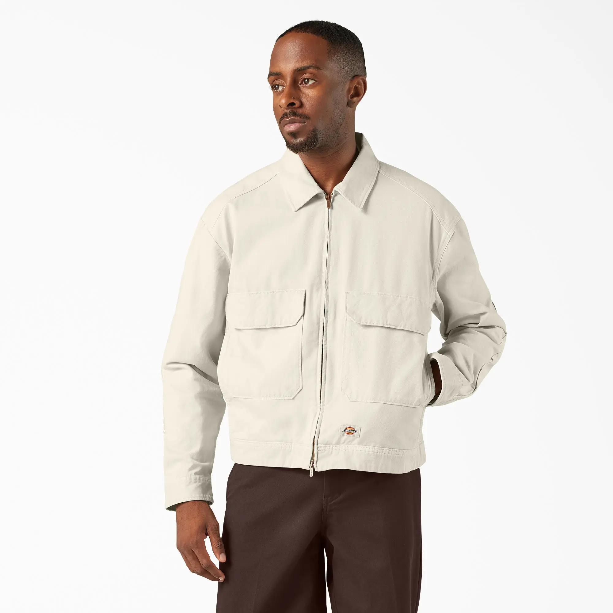 Dickies Fort Smith Jacket,100% Cotton,Relaxed Fit,Utility Pockets,Adjustable Cuffs,Workwear Casual Style