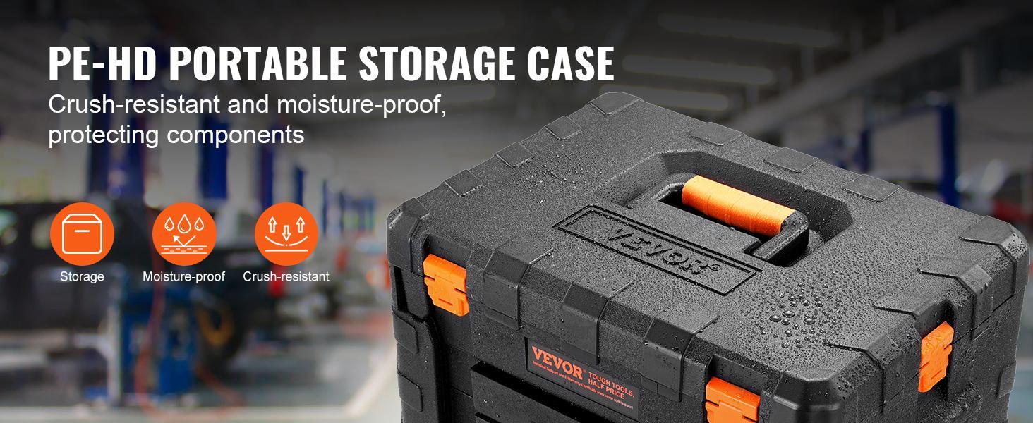 VEVOR Mechanics Tool Set and Socket Set, 1/4" 3/8" 1/2" Sockets, 145/205/450 Pcs SAE & Metric Tools, Storage Case, Accessories Included VEVOR Super Brand Day