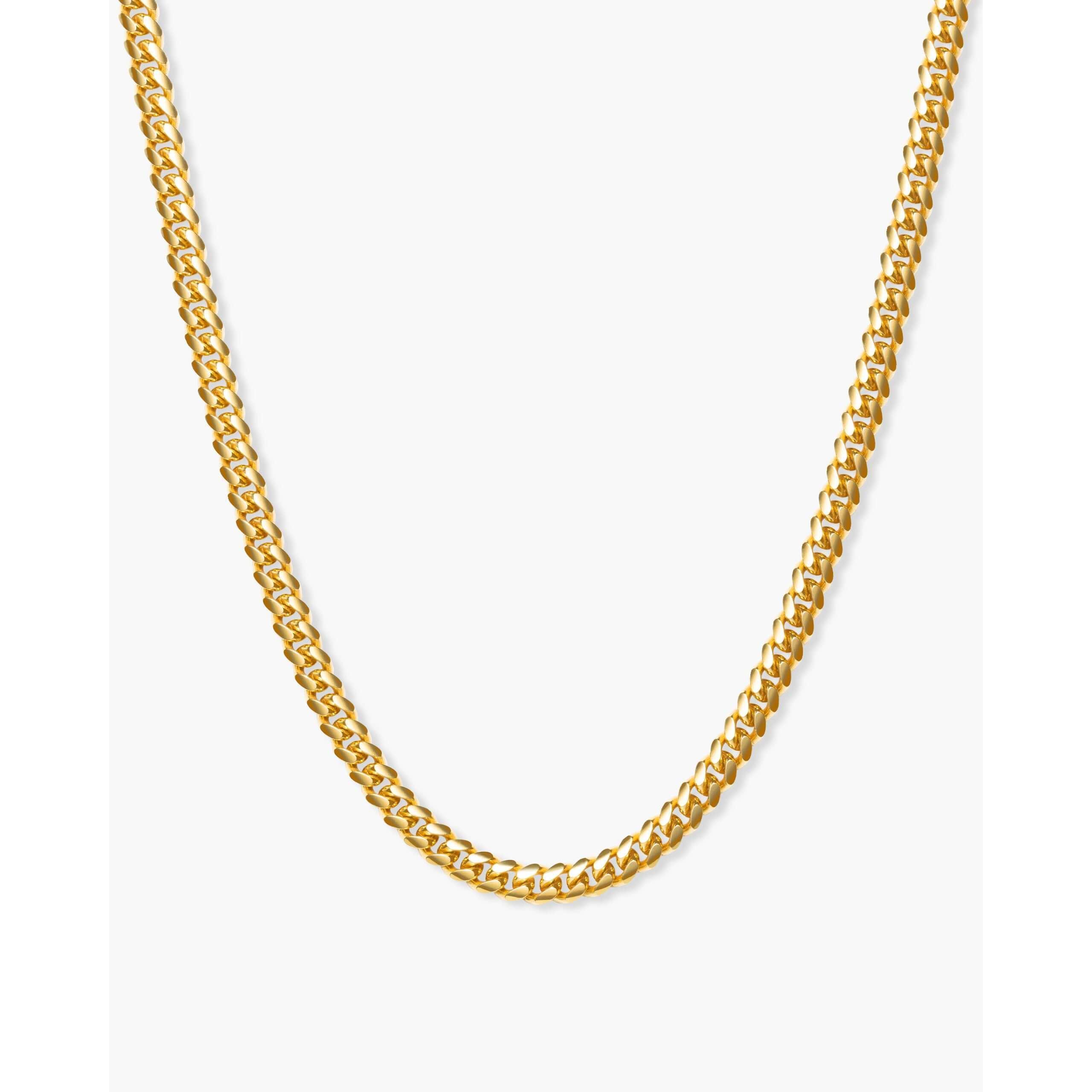 JAXXON Youth Cuban Link Chain 3mm - Gold - Waterproof - Box Clasp