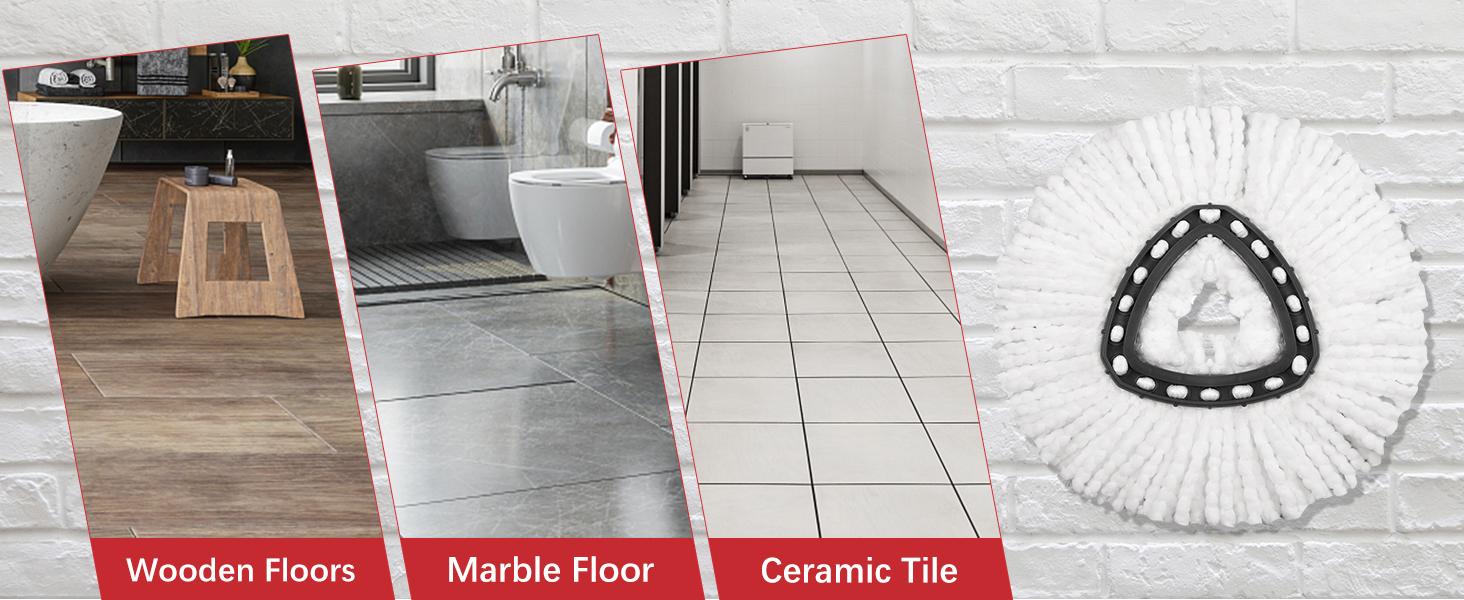 EasyWring Microfiber Spin Mop Replacement Head, Base Handle Replacement Set , with 2 Microfiber Refills Triangle Base & 30-58in Adjustable Handle Combo shower floor scrubber EasyWring Microfiber Spin Mop Replacement Head, Base Handle Replacement Set , with 2 Microfiber Refills Triangle Base & 30-58in Adjustable Handle Combo shower floor scrubber