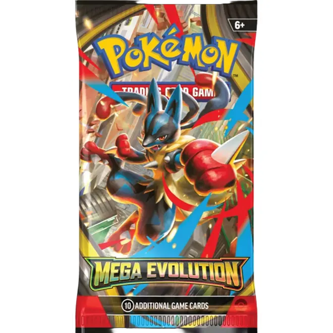 Pokemon Mega Evolution English Sealed Booster Box - 10-Card Non-Sports Trading Collectible Illustrated Art Packs