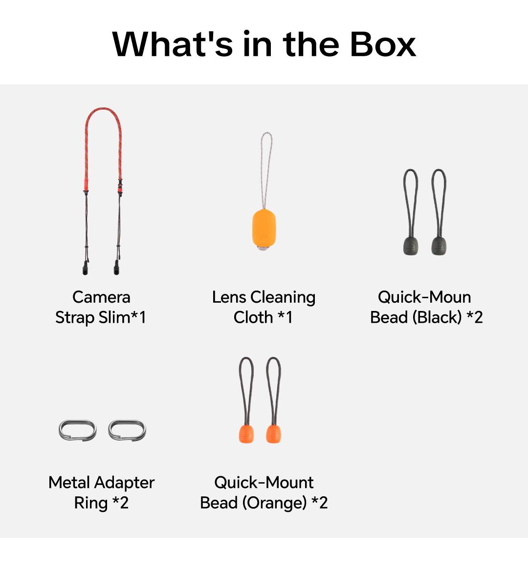 PGYTECH Camera Strap Slim for Mirrorless - Leather Harness Quick Release Adjustable Camera Neck Shoulder Strap for Compact Camera, Instant Camera and Smartphone