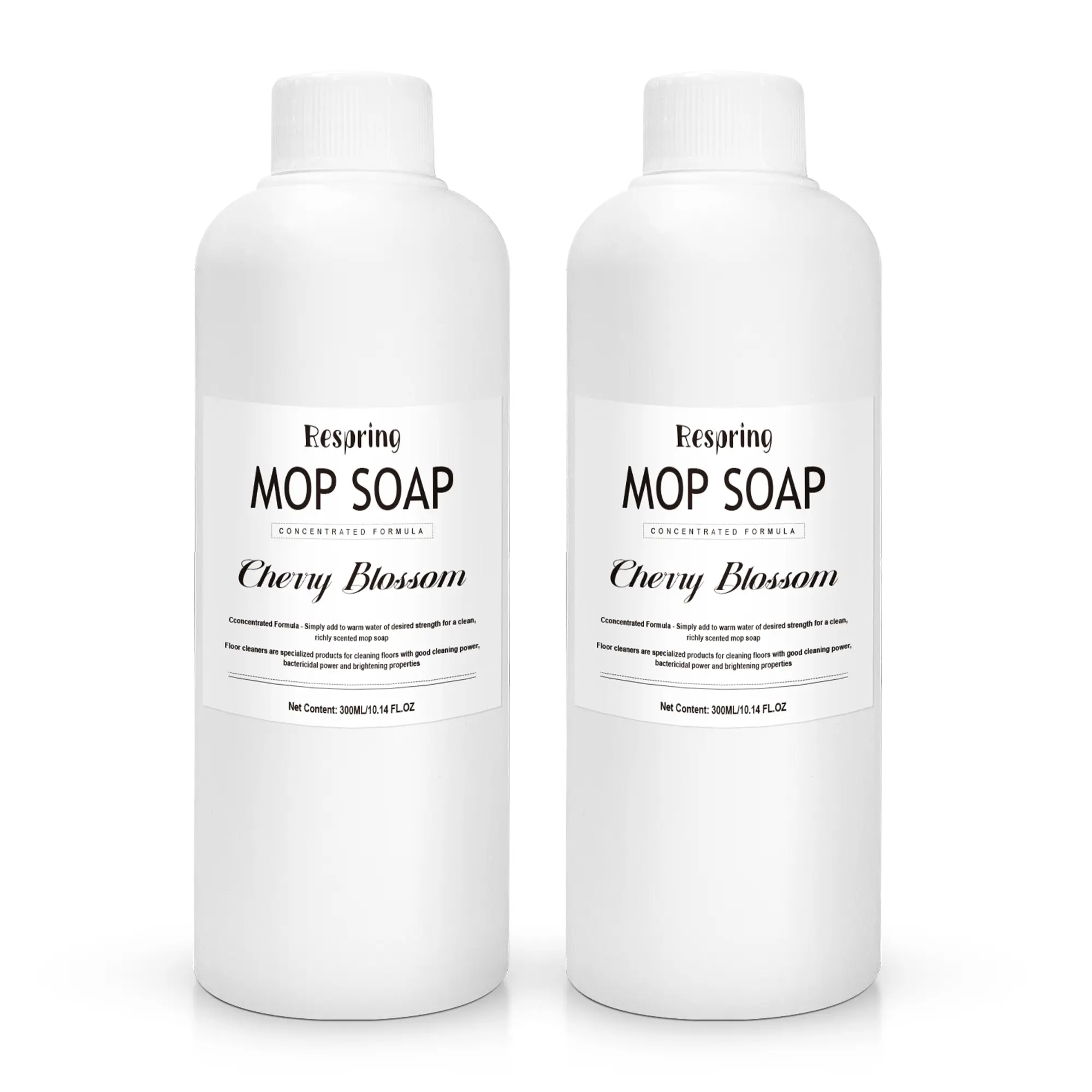 Respring 2-Pack Concentrated High-Fragrance Liquid Floor Cleaner Soap (300ml/10.14oz) - Anti-Bacterial All-Purpose Stain Remover for Hardwood, Tile, Marble, Bucket, Bathroom, Living Rooms, 24 Months Shelf Life, 2pcs Cocoa Sister Home Care Supplies