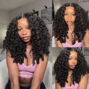13X6 Burmese Curly Lace Front Wigs Human Hair Pre Plucked 200 Desnity Deep Wave Frontal Wigs Human Hair 13x6 Burmese Curly Lace Frontal Wig With Spiral Ends 13x6 Deep Curly Wig 26 Inch