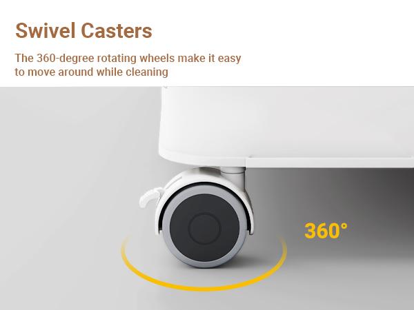 BROVIEW V80 165-300Gal Plastic Collapsible Storage Bins, Plastic Extra Large Storage Bins with Wheels, Stackable Closet Organizer and Storage Drawers, Black