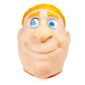 Pimple Popping Simulator Giant Head , Refillable Squeeze Toy for Stress and Anxiety Relief, Oddly Satisfying Game for Adults