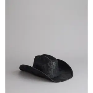 Midnight Outlaw Distressed Cowboy Hat