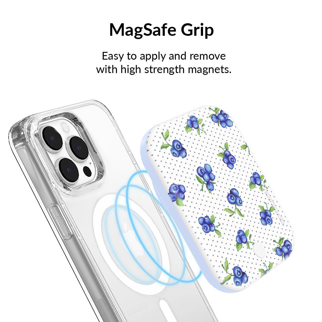 Velvet Caviar Blueberry Baby MagSafe Power Pack - Fast Charging Extra Power, Strong Magnetic Grip Compatible iPhone Wireless Chargers