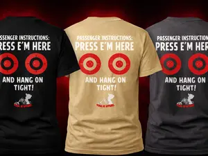 Motorcycle Passenger Instruction T-Shirt