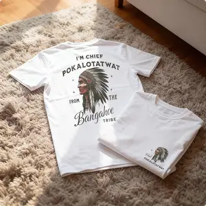 Chief Pokalotatwat from Thebanggahoé Tribe, Funny T-Shirt, Unisex Cotton Shirt Printed in USA